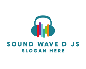 Sound Music Studio Headphones  logo design