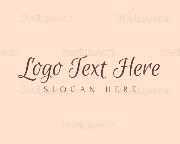 Minimalist Cursive Feminine Logo