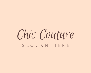 Minimalist Cursive Feminine logo design