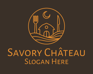 Orange Dining House logo design