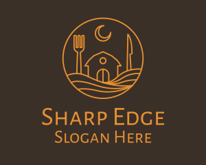 Orange Dining House logo design