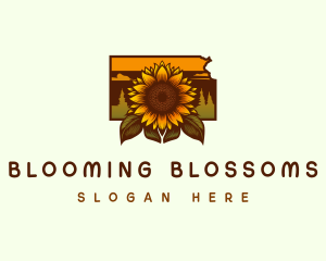 Kansas Sunflower Farm logo design