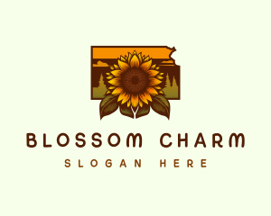 Kansas Sunflower Farm logo design