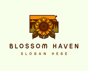 Kansas Sunflower Farm logo design