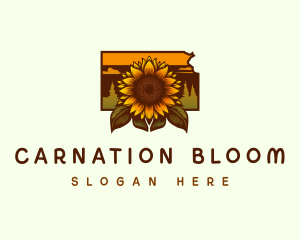 Kansas Sunflower Farm logo design