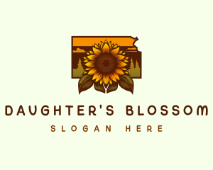 Kansas Sunflower Farm logo design