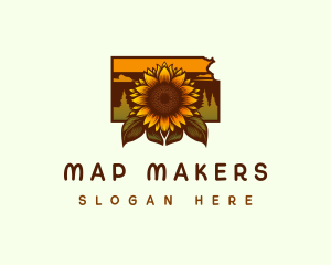 Kansas Sunflower Farm logo design