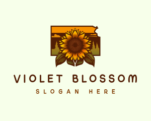 Kansas Sunflower Farm logo design