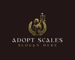 Lady Justice Scales logo design