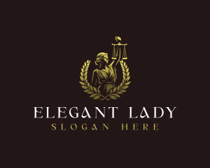 Lady Justice Scales logo design