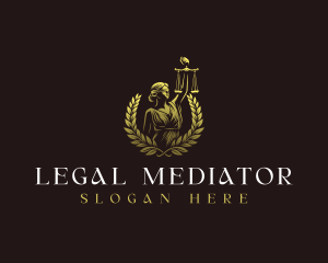 Lady Justice Scales logo design