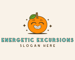 Cute Orange Cartoon logo design