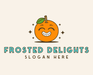 Cute Orange Cartoon logo design