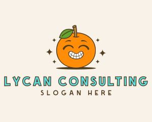 Cute Orange Cartoon logo design