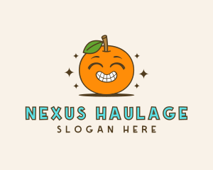 Cute Orange Cartoon logo design