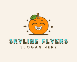 Cute Orange Cartoon logo design