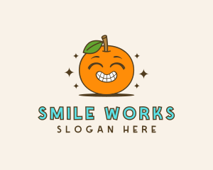 Cute Orange Cartoon logo design