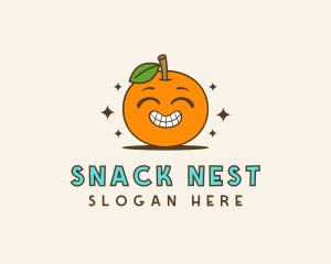 Cute Orange Cartoon logo design