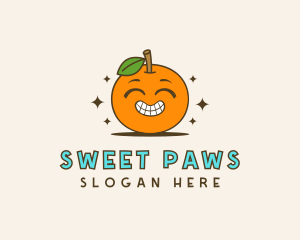 Cute Orange Cartoon logo design