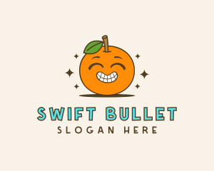 Cute Orange Cartoon logo design