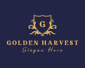 Golden Shield Agency logo design