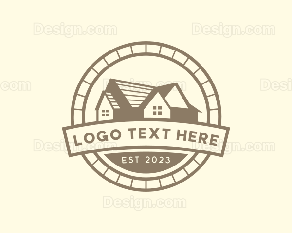 House Roofing Property Logo