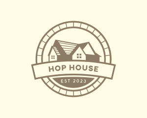 House Roofing Property logo design