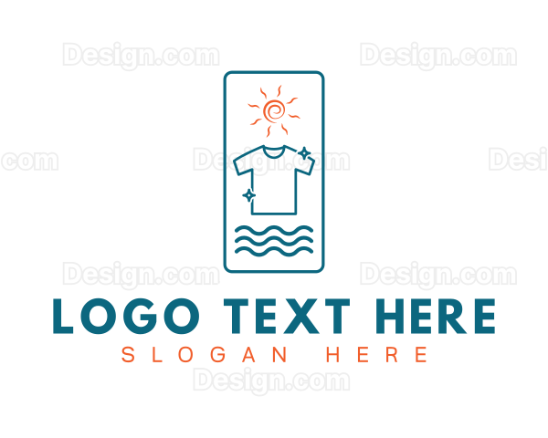 Simple Laundromat Business Logo