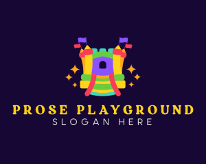 Inflatable Castle Playground logo design