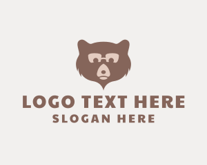 Brown Bear Animal logo