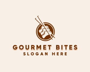 Asian Dumplings Gourmet logo design