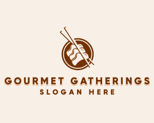 Asian Dumplings Gourmet logo design