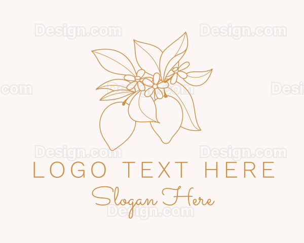 Orchid Flower Garden Logo