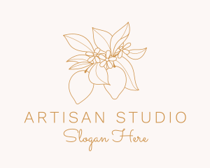 Orchid Flower Garden logo design