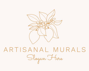 Orchid Flower Garden logo design