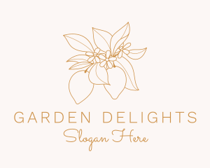 Orchid Flower Garden logo design