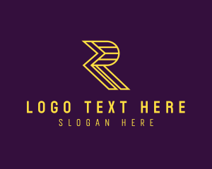 Luxury Business Letter R logo