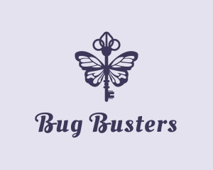 Violet Key Butterfly logo