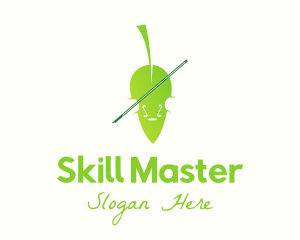 Leaf Musical Violin  logo design