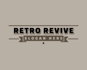 Retro Company Business logo design