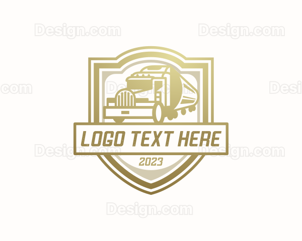 Petroleum Tanker Truck Logo