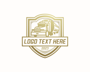 Gasoline - Petroleum Tanker Truck logo design