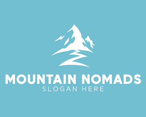 Snow Mountain Path logo design