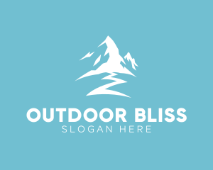 Snow Mountain Path logo design