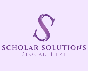 Elegant Modern Letter S logo design