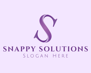 Elegant Modern Letter S logo design