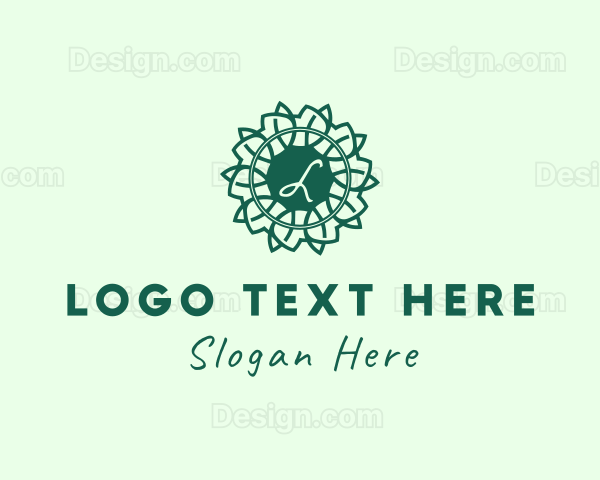 Decorative Leaf Florist Logo