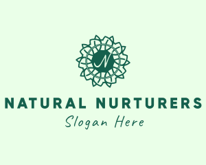 Decorative Leaf Florist logo design