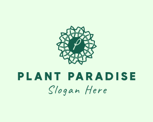 Decorative Leaf Florist logo design