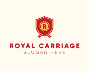 Royal Crest Ribbon Shield  logo design